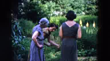 Hicksville New York (1955): Three Women And A Child Gathering Herbs