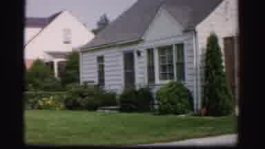 Albany New York (1955): A White House With Green Grass On A Sunny Day