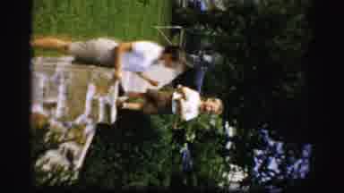 Albany New York (1955): Kids Playing Outdoors Mom Son