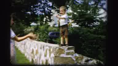 Albany New York (1955): Little Boy Throws Food Into Moms Mouth