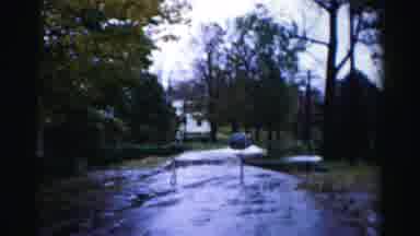 Albany New York (1955): A Day After The Flood You See A Car Driving Through The