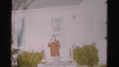 Albany New York (1955): Old Video Shows Person In Front Of A White Horse Tying Up