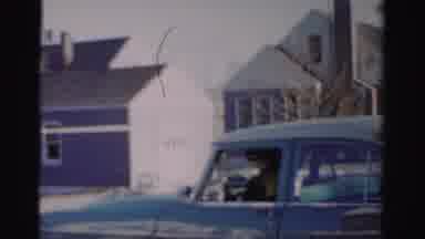 Albany New York (1955): A Gentleman Getting Ready To Take A Drive On A Cold Day