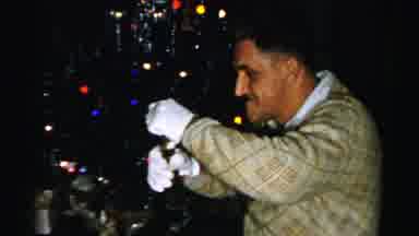 Albany New York (1955): Man Wearing White Gloves Opens And Smells Wine Bottle Put