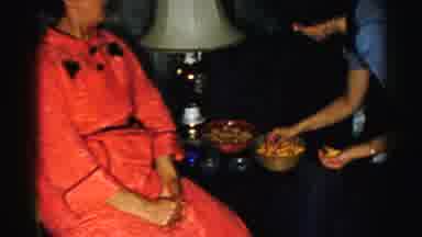 Albany New York (1955): A Man And A Woman Having A Conversation At Home While The