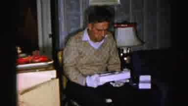 Albany New York (1955): Older Man With Box Of Chocolates Nobody Eating Chocolates