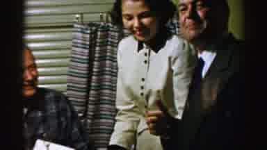 Albany New York (1955): Gathering Food Story Talking Smile People Platter