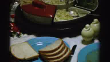 Albany New York (1955): Family Diner With A Little Celebration