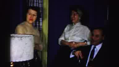 Albany New York (1955): Some Peoples Are Enjoying The Room And Talking Something