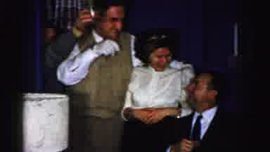 Albany New York (1955): The Persons Are Laughing And Drinking The Juice In The
