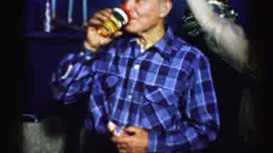 Albany New York (1955): The Person Drinking Juice In The Party With Friends