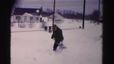 Snow problem? This guy's shoveling away New Year's Eve party plans!