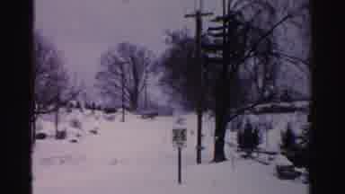 Albany New York (1955): People In A Village After The Passage Of A Blizzard