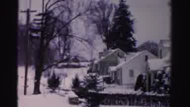 Albany New York (1955): Snow Covered Suburban Homes