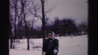 Albany New York (1955): Children Playing In The Snow With Each Other They Seem To