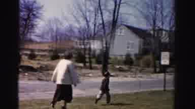 Albany New York (1955): The Boy Was Enjoying And Playing With His Parents
