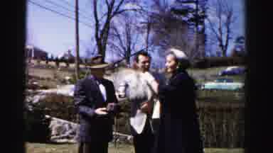 Albany New York (1955): Woman With Friends In Lively Conversation Chooses A