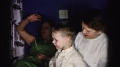 Albany New York (1955): Some Women And Children Talking In A Blue Home Room