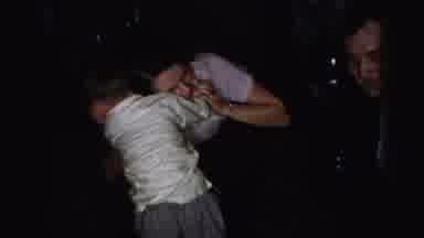 Albany New York (1955): Child Strangling A Girl With Arms Wrapped Around Her Neck