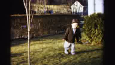 Albany New York-1955: Video Of Woman And Child Enjoying Time In A Yard
