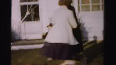Albany New York (1955): A Little Child Play With Their Parents In The Ground
