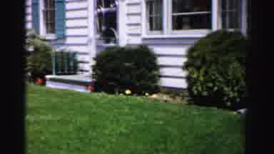 Albany New York (1955): View Of A White House With Green Grass On A Bright Sunny