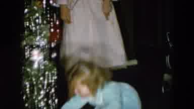 Hicksville New York (1956): Adorable Little Girl In Pajamas Gleefully Grabbing