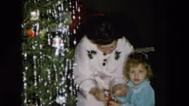 Hicksville New York (1956): Room Filled With Presents With A Women Cleaning A