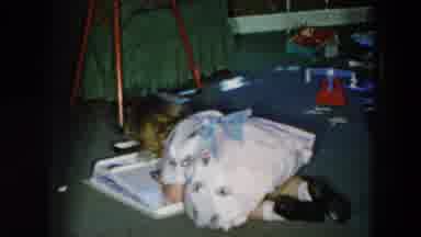 Hicksville New York (1956): The Little Girl Doing Something Writing In The Notes