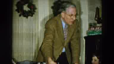 Hicksville New York (1956): A Grandfather Passing Out Christmas Gifts To His