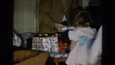 Hicksville New York (1956): A Man Giving Out Presents To Children Who Are Well