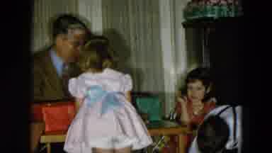 Hicksville New York (1956): Three Children Surround An Old Man In A Suit As He