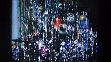 Hicksville New York (1956): A Beautiful Christmas Tree And A Father Helping A