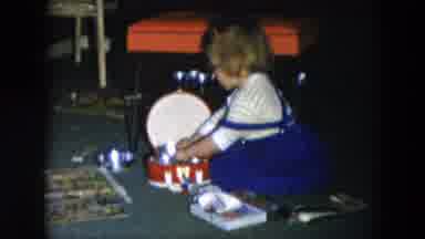 Hicksville New York (1956): The Little Girl Is Playing Having Some Things In Hand