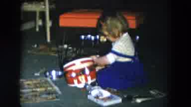 Hicksville New York (1956): Red Vintage Hat Suitcase Vintage Toys Little Girl Blue