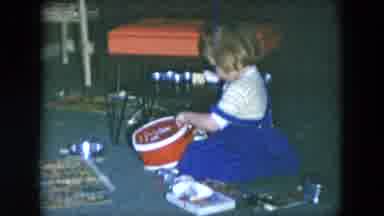 Hicksville New York (1956): Little Girl Having Fun In Different Environments