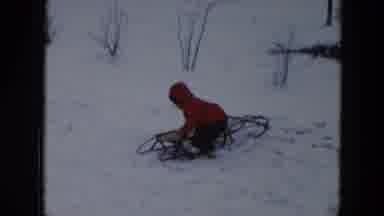 Hicksville New York (1956): Winter Sled Backyard Hill Child Adult Boots Snow