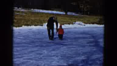 Hicksville New York (1956): The Little Child Was Tried To Walking In The Hill