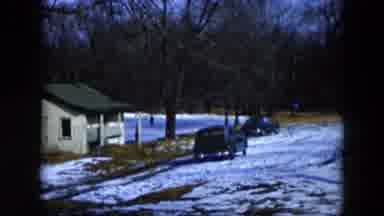 Hicksville New York (1956): Ice Skating On A Cold Day Snow On Ground Skating Pond