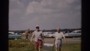 Catskill New York (1957): Group Of People Have A Meal In A Very Pleasant Outdoor