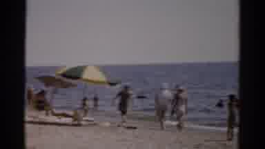 Catskill New York (1957): Enjoying A Sunny Day On The Beach Walking Sunbathing And