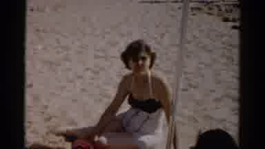 Catskill New York (1957): People On The Beach