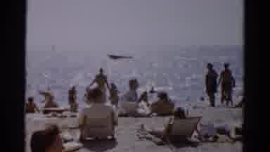 Catskill New York (1957): Large Group Of People On A Sunny Day Outside At The