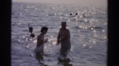 Catskill New York (1957): Vintage Couple In Water