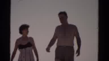 Catskill New York (1957): Vintage Beach Footage Of Families Walking And Sitting On