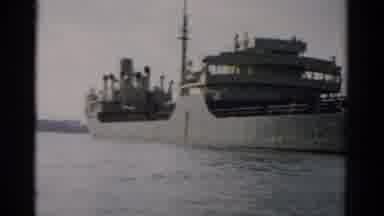 Catskill New York (1957): View Of A Port Very Busy By Large And Small Vessels In