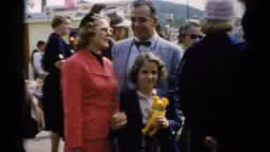 Catskill New York (1957): She Won Her First Bear Of Five For The Whole Night At