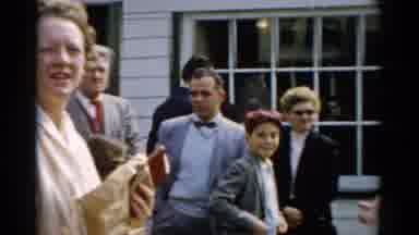 Catskill New York (1957): They Are Standing Together And Talking And Standing