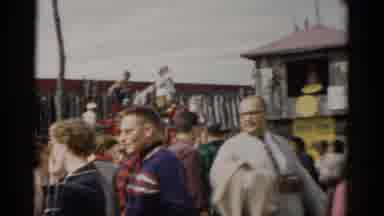 Catskill New York (1957): A Lot Of People Walking Around What Appears To Be A