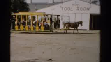 Catskill New York (1957): The Horse-Drawn Carriage Pulls A Castle And Sits In The